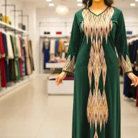 ماکسی مخمل گلدوزی شده وپارچه کریشه|لباس|اهواز, کیانشهر|دیوار