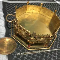 منقل دست ساز از جنس برنج خالص|صنایع دستی و سایر لوازم تزئینی|خرمشهر, |دیوار