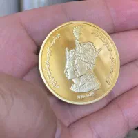 سکه یادبود تاجگذاری کلکسیونی|کلکسیون سکه، تمبر، اسکناس|یزد, |دیوار