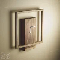 ساعت چوبی|ساعت|برخوار, |دیوار