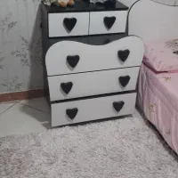 سرویس خواب کودک نوجوان سالم ۴تیکه به همراه تشک|تخت و سرویس خواب|تهران, خزانه|دیوار