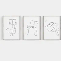 انواع تابلوهای لاین آرت مینیمال|تابلو، نقاشی، عکس|تهران, شهران شمالی|دیوار