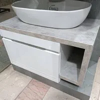 روشویی کابینتی سایز ۷۳ طرح چوب ، طوسی ، طوسی پتینه|لوازم سرویس بهداشتی|تهران, مهرآباد|دیوار