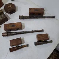 دوربین آنتیک ساعت آفتابی و قطب نمای آنتیک کمیاب|کلکسیون اشیاء عتیقه|تهران, افسریه جنوبی|دیوار