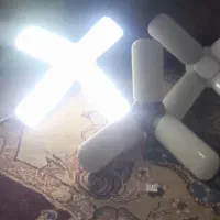 3عدد لامپ طرح فن یکی 3پر و 2تاشون 4پر هستن|لامپ و چراغ|میناب, |دیوار