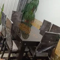 میزو صندلی ناهارخوری ۶نفره کاملا سالم وتمیز|میز و صندلی غذاخوری|شیراز, کوشک میدان|دیوار