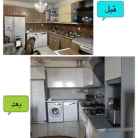 نصب حرفه ای خودچسب(الکور) برچسب کابینت مات کن|خدمات پیشه و مهارت|اصفهان, شاهزید|دیوار
