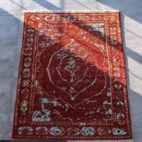 فرش فوری دستبافت تبریز کرک و ابریشم لاکی نو