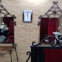 آیینه فرفوژه و میزش