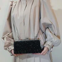 کیف دهانه فلزی مرواریدی|کیف، کفش، کمربند|پاکدشت, پاکدشت (مامازند)|دیوار