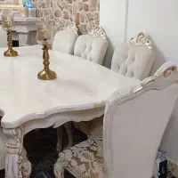 مبل مان استیل ۸ نفره ، همراه با میز نهارخوری|مبلمان خانگی و میز عسلی|اهواز, کیانپارس |دیوار