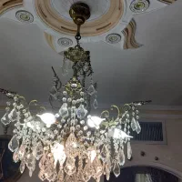 لوستر برنجی ۸لامپه