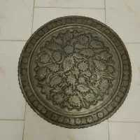 سینی قلمکاری قدیمی قطر ۵۸/۵