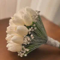 دسته گل عروس|گل مصنوعی|خرمآباد, |دیوار