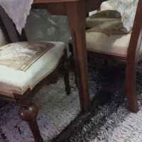 میز نهار خوری دو نفره سالم و تمیز|میز و صندلی غذاخوری|قم, زنبیل آباد|دیوار