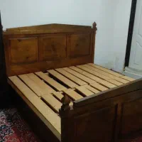 تخت دونفره چوبی|تخت و سرویس خواب|محمدشهر, محمدشهر|دیوار