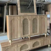 آینه کنسول حصیری|بوفه، ویترین، کنسول|شیراز, سلطان آباد|دیوار