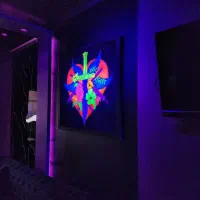 تابلو بلک لایت به همراه وال واشر نوریش