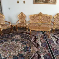 مبل سلطنتی 9نفره سالم وزیبا ویک تابلو|مبلمان خانگی و میز عسلی|تویسرکان, |دیوار