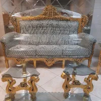 مبل ۹نفره سلطنتی تاج عروس کلاف بزرگ چوب راش ملایری