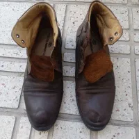 کفش نیم بوت چرم اصل