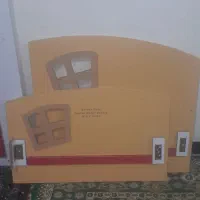 تخت خواب یک نفره با میز پا تختی|تخت و سرویس خواب|فولادشهر, A3|دیوار