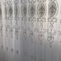 پرده ی نگین دار|پرده، رانر، رومیزی|قم, زنبیل آباد|دیوار