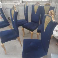 6 عدد صندلی 3تا شون 3 تا پایه دارند 3تاشون 4پایه|میز و صندلی غذاخوری|دورود, |دیوار