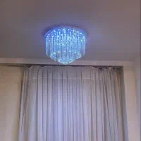 دو عدد لوستر و دیوار کوب کریستال