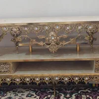 میز تلوزیون برنزی طرح طاووس|میز تلویزیون|اردبیل, |دیوار