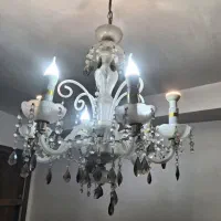 لوستر6 شاخه بلوری مات 3600