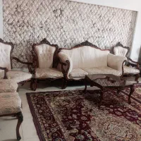 مبل ۹نفره استیل با چوب راش
