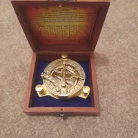 قطنما ساعت افتابی برنجی