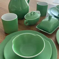 سرویس غذاخوری سبز ۴ نفره|ظروف سرو و پذیرایی|تهران, فرحزاد|دیوار