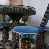 میز خاطره با چوب جنگلی|مبلمان خانگی و میز عسلی|فردوسیه, |دیوار