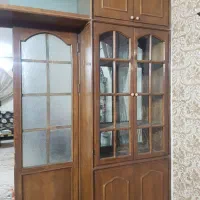 پارتیشن.قفسه چوبی دوطرفه.قفسه کتاب