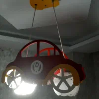 لوستر ماشین با جای دو لامپ بزرگ تمیز وقابل استفاده