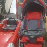 کالسکه نوزاد و ماشین شارژی ،