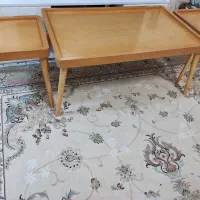 جلو مبلی لبه دار و۲ عدد عسلی لبه دار کار چوب هستش|مبلمان خانگی و میز عسلی|صفادشت, |دیوار