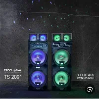 اسپیکر دو قلوی تسکو مدل TS 2091 دو میکروفون بیسیم