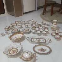 سرویس چینی پذیرایی دنسی طلاکوب ایتالیایی اصل