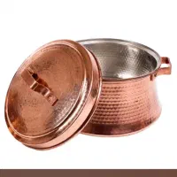 یک عدد قابلمه مسی چکشی ساخت اصفهان وزن زیاد|ظروف پخت‌وپز|زرقان, |دیوار