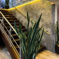 پتینه کاری میکروسمنت دکوراسیون داخلی صخره ورق طلا