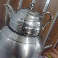 کتری و قوری استیل در حد نو
