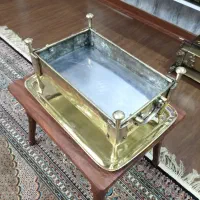 منقل و سینی برنجی در حد