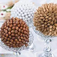 وسایل سفره عقد توپ بادام و گردو و فندوق و نبات ...