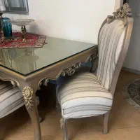 مبلمان ۷نفره/میزناهارخوری ۸نفره/ویترین|مبلمان خانگی و میز عسلی|اصفهان, شهرستان|دیوار