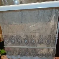 دوعدد پرده تمیز ودر حد نو