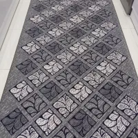 گلیم فرش ماشینی در چند سایز مختلف رنگ طوسی