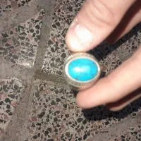 انگشتر عتیقه فیروزه و سبز